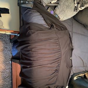 Black tie style shirt